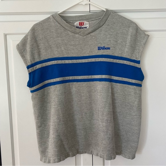 Old Vintage Wilson Men’s L Workout Shirt - Picture 2 of 7